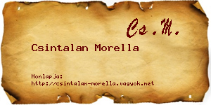 Csintalan Morella névjegykártya